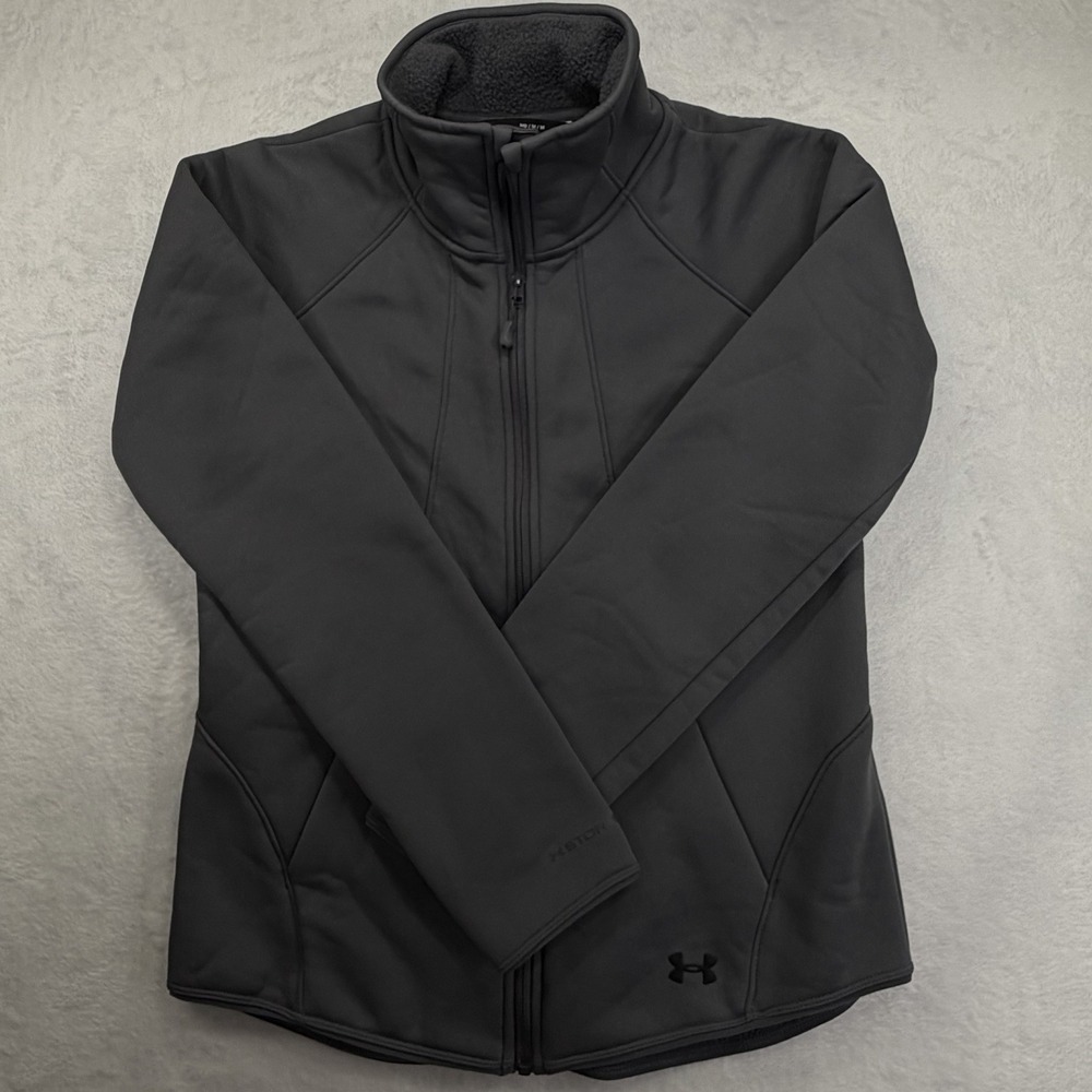 Under Armour Storm Women's Size M Coldgear Black Full Zip Soft Shell Outdoors